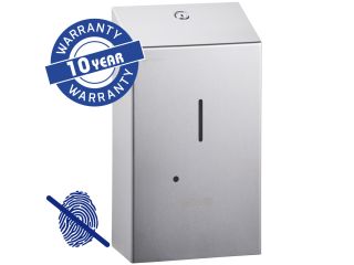 MERIDA STELLA AUTOMATIC Anti-FingerPrint touch-free automatic foam soap dispenser, satin stainless steel with AFP coating